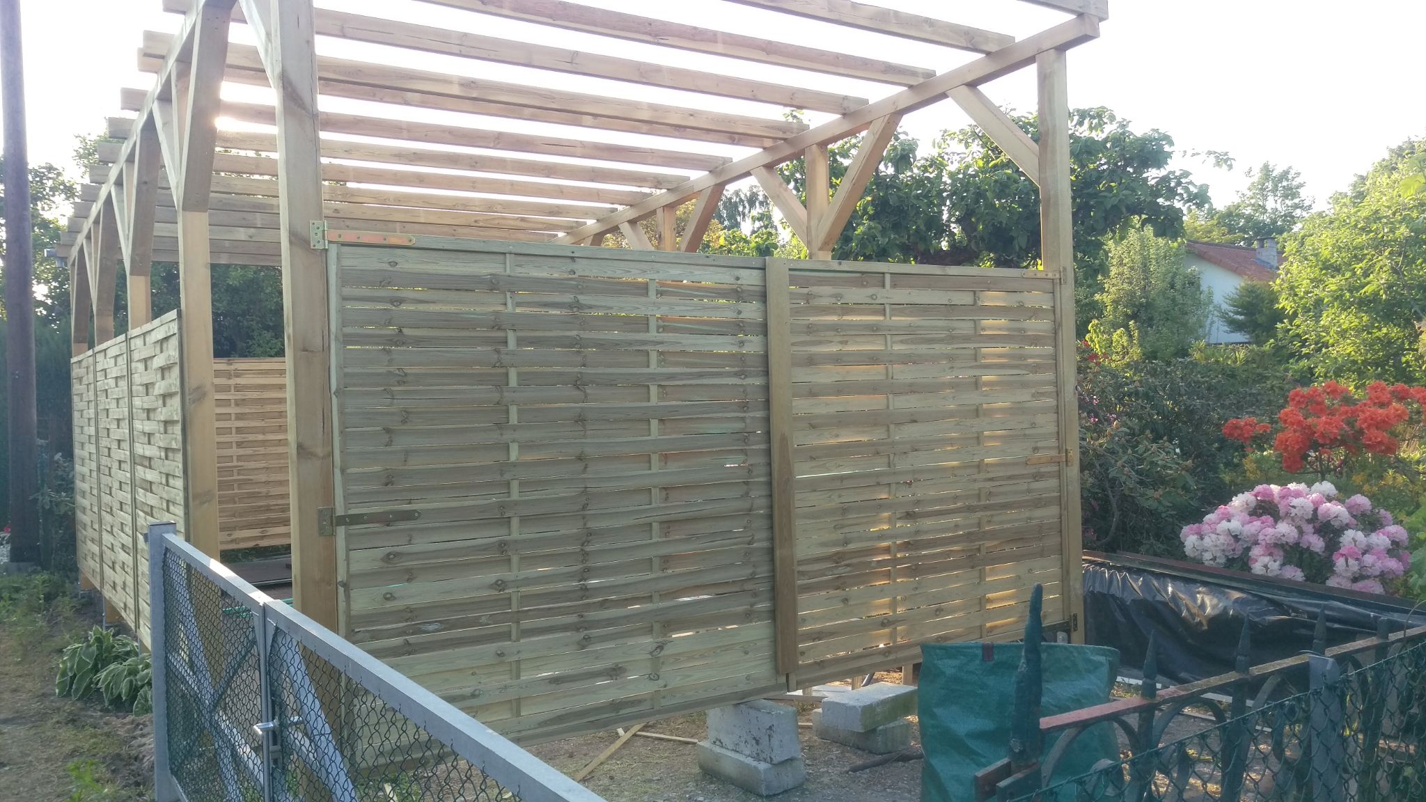 Carport oder Anbau aus Holz