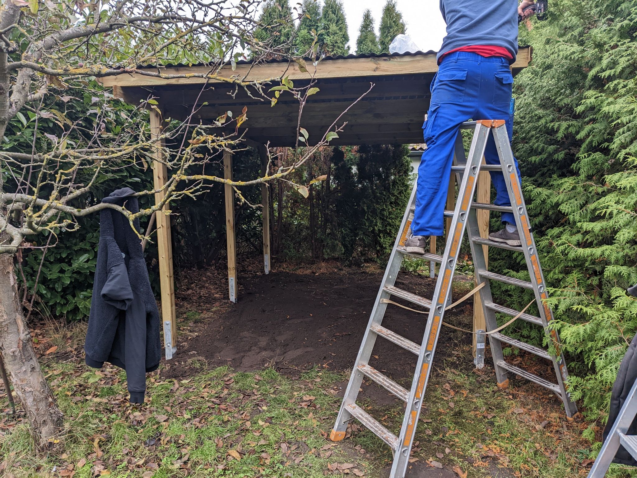 Carport oder Anbau aus Holz