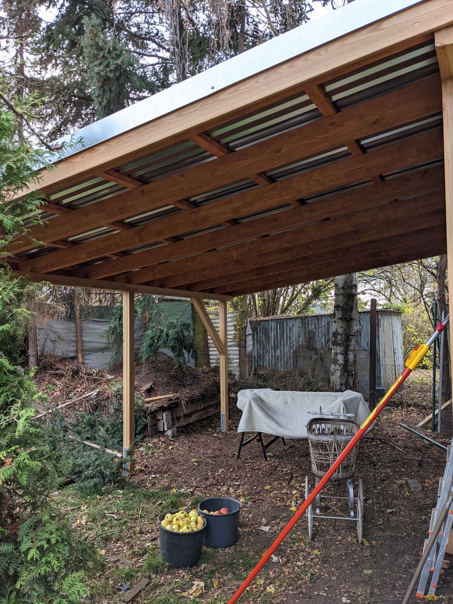 Carport oder Anbau aus Holz