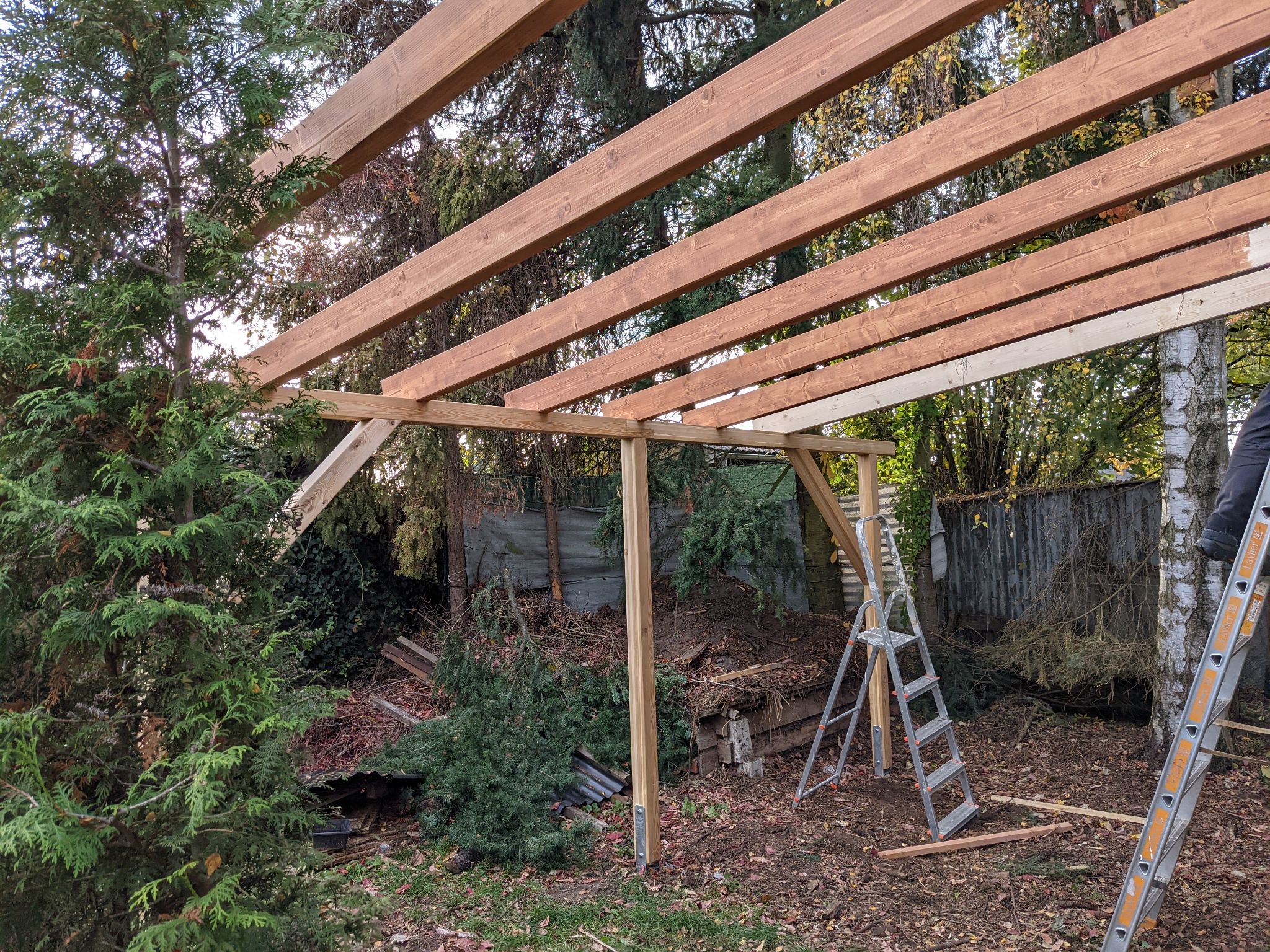 Carport oder Anbau aus Holz