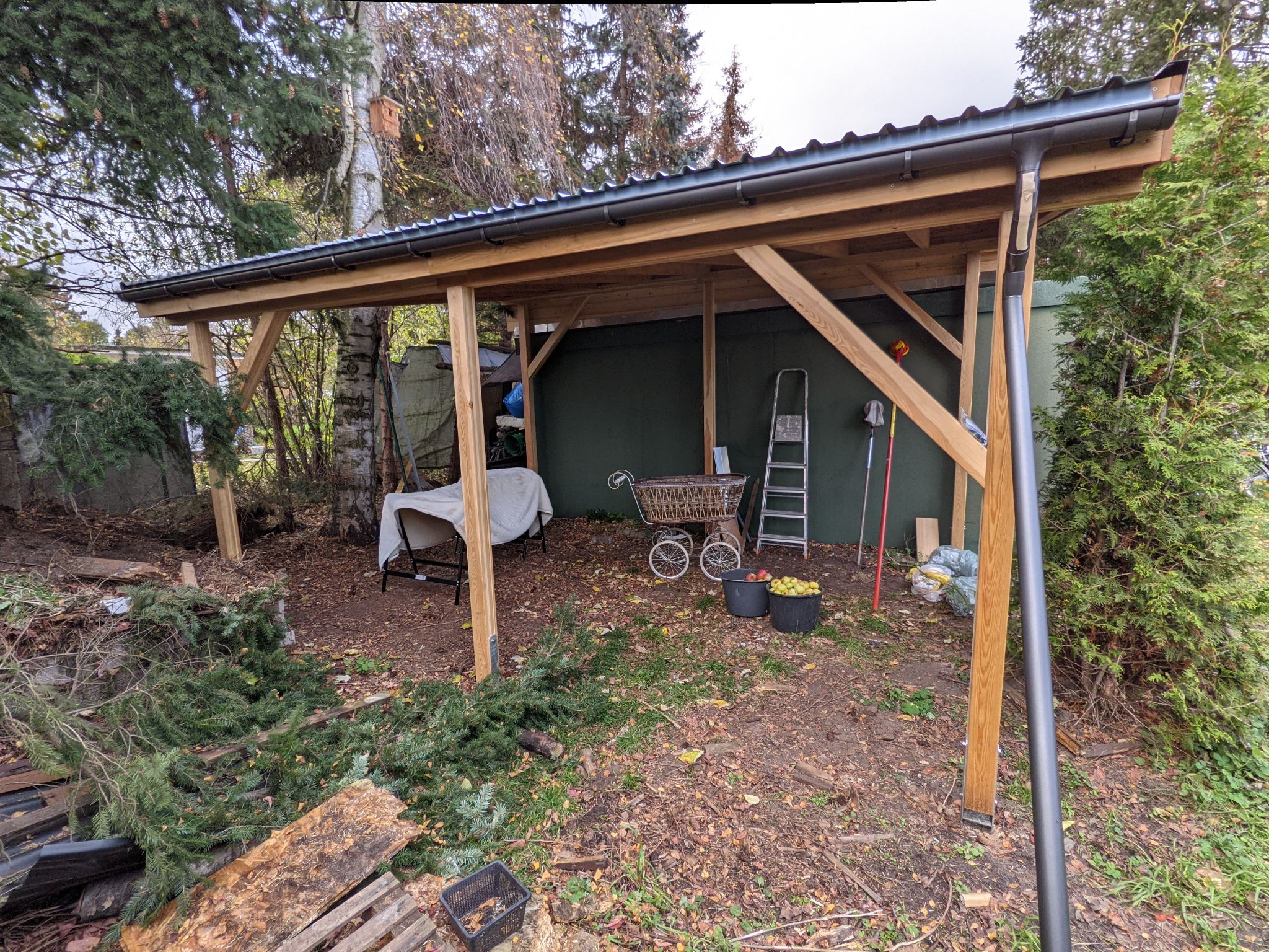 Carport oder Anbau aus Holz